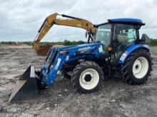 2021 NEW HOLLAND WORKMASTER 55 TRACTOR LOADER SN:ELRT4S55EMAX02931 4x4, powered by diesel engine,