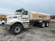 2015PETERBILT 348 WATER TRUCK VN:2NP3LJ0XXFM290985 powered by Paccar diesel engine, equipped with