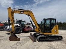 2019 CAT 308R HYDRAULIC EXCAVATOR SN:GG800386 powered by Cat diesel engine, equipped with Cab, air,
