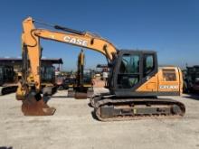 2018 CASE CX130D HYDRAULIC EXCAVATOR SN:JS7D1431 powered by diesel engine, equipped with Cab, air,