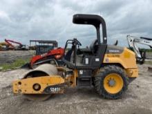 VOLVO SD45 VIBRATORY ROLLER SN:230038 powered by diesel engine, equipped with OROPS, 56in. smooth