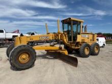 JOHN DEERE 770CH MOTOR GRADER SN:576386 powered by John Deere diesel engine, equipped with EROPS,