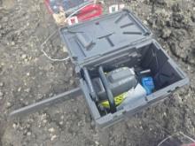 NEW RYOBI 16" CHAINSAW W/ CASE NEW SUPPORT EQUIPMENT