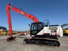 2022 LINKBELT 210X4 LONG REACH EXCAVATOR SN:LRX2402 powered by diesel engine, equipped with Cab,