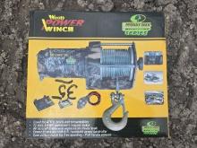 NEW 2000# ATV WOOD POWER WINCH - ATV WINCH - CAMO NEW SUPPORT EQUIPMENT
