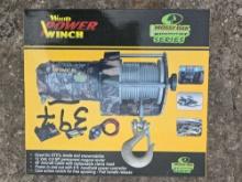 NEW 2000# ATV WOOD POWER WINCH - ATV WINCH - CAMO NEW SUPPORT EQUIPMENT