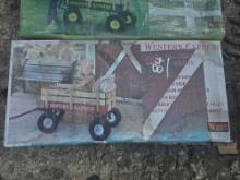 NEW WAGON- CHILDREN'S ALL TERRAIN FARM WAGON - RED NEW SUPPORT EQUIPMENT
