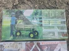NEW WAGON- CHILDREN'S ALL TERRAIN FARM WAGON - GREEN NEW SUPPORT EQUIPMENT