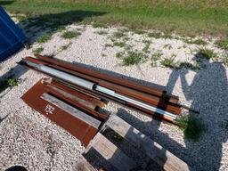 PALLET OF MISC STEEL BEAMS
