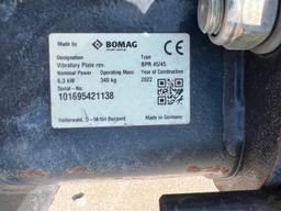 BOMAG BPR45/45 PLATE COMPACTOR SN:421138, powered by 8.4HP Honda GX270 gas engine