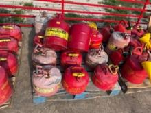 PALLET OF GAS CANS