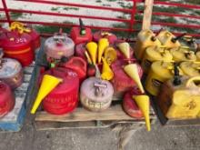PALLET OF GAS CANS