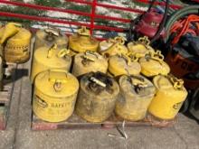 PALLET OF DIESEL CANS