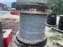 SPOOL OF 1/4 IN. STEEL CABLE WIRE