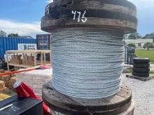 SPOOL OF 1/4 IN. STEEL CABLE WIRE