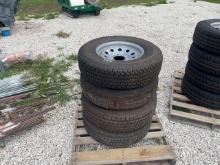 (4) NEW & USED TIRES & RIMS, ST235/80R16