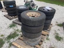 (5) NEW & USED TIRES & RIMS, LT265/75R16