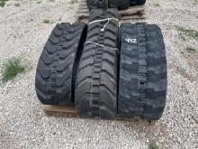 (3) USED RUBBER TRACKS FOR EXCAVATOR