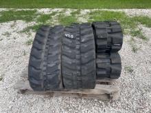 (3) USED RUBBER TRACKS FOR EXCAVATOR