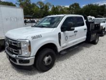 2024 FORD F350XL FLATBED TRUCK VN:1FD8W3HT2REC38283 4x4, powered by Powerstroke 6.7L Turbo diesel