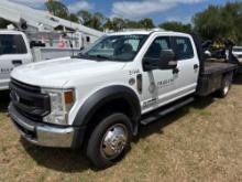 2022 FORD F550XL FLATBED TRUCK VN:1FD0W5HT1NEE31446 4x4, powered by Powerstroke 6.7L Turbo diesel