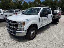 2022 FORD F350XL FLATBED TRUCK VN:1FD8W3HT9NED46894 4x4, powered by Powerstroke 6.7L turbo diesel