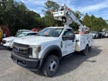 2019 FORD F550XL BUCKET TRUCK VN:1FDUF5GT9KDA14323 powered by 6.7L Turbo diesel engine, equipped