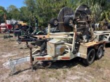 LARSON WINDING TRAILER VN: equipped with Honda GX630 gas engine, hydraulic reel winder, single