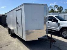2020 FAST CARGO 7FT. X 16FT. CARGO TRAILER VN:1F9BE1626L1509245 equipped with 7ft. X 16ft. Enclosed
