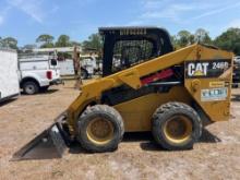 2015 CAT 246D SKID STEER SN:BYF02223 powered by Cat diesel engine, equipped with rollcage, auxiliary