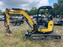 2019 YANMAR VIO35-6AB HYDRAULIC EXCAVATORpowered by diesel engine, equipped with OROPS, front