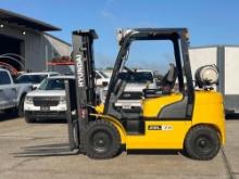 2018 HYUNDAI 25L-7A FORKLIFT SN:G0002990 powered by LP engine, equipped with OROPS, 5,000lb lift