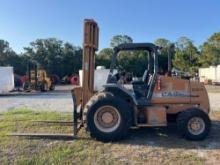 2014 CASE 586 SERIES 3 ROUGH TERRAIN FORKLIFT powered by 4 cylinder diesel engine, equipped with