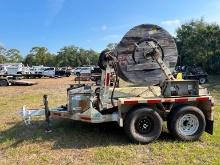 2017 LARSON RM JOHNSON 7500T WINDNG REEL TRAILER VN: 280905 equipped with 12,000lb GVWR, Honda gas