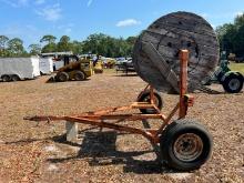 REEL TRAILER VN:N/A equipped with single reel, single axle.