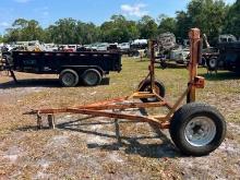 REEL TRAILER VN:N/A equipped with single reel, single axle.