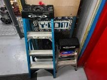 4FT. FIBERGLASS STEP LADDER & 2FT. SUPPORT EQUIPMENT