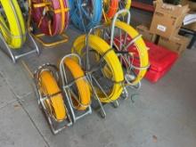 (4) ROLLS OF FIBERGLASS FISH TAPE SUPPORT EQUIPMENT