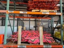 PALLET OF TRAFFIC CONTROLS FLAGS (UTILITY WORKER AHEAD) SUPPORT EQUIPMENT