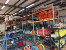 (6) SECTIONS OF TEARDROP PALLET RACKING SUPPORT EQUIPMENT