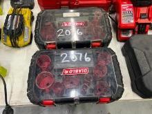 (2) DIABLO HOLE SAW KITS SUPPORT EQUIPMENT