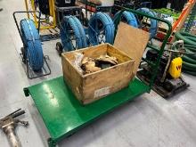 GREEN ROLL-AROUND CART & TRUCK PART SUPPORT EQUIPMENT