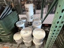 QTY OF ROPE BUCKETS ON BOTTOM RACK SUPPORT EQUIPMENT