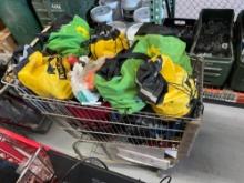 SHOPPING CART & CONTENTS: SAFETY HARNESSES SUPPORT EQUIPMENT