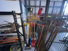 NEW LANDSCAPE TOOLS (ROUND POINT SHOVEL, (4) SQUARE POINT SHOVELS, (2) RAKES, (7) RAZORBACK