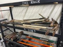 QTY OF AXES ON SHELF SUPPORT EQUIPMENT