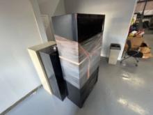 2-DOOR HUSKY CABINET, (2) 4-DRAWER FILING CABINETS SUPPORT EQUIPMENT