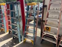 (2) 6 FT FIBERGLASS STEP LADDERS SUPPORT EQUIPMENT