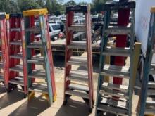 (2) 6 FT FIBERGLASS STEP LADDERS SUPPORT EQUIPMENT