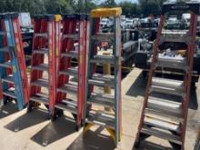 (2) 6 FT FIBERGLASS STEP LADDERS SUPPORT EQUIPMENT